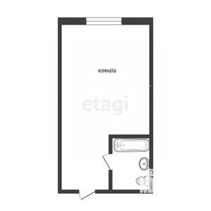 Студия квартира, вторичка, 17м2, 8/9 этаж