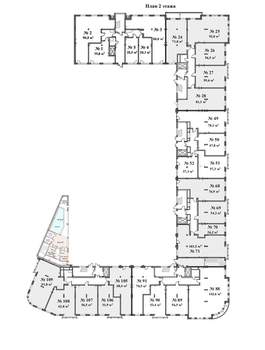 Студия квартира, вторичка, 48м2, 2/6 этаж