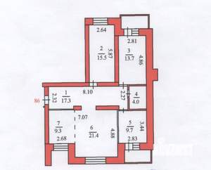 4-к квартира, вторичка, 92м2, 10/12 этаж