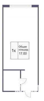 Студия квартира, вторичка, 18м2, 7/9 этаж