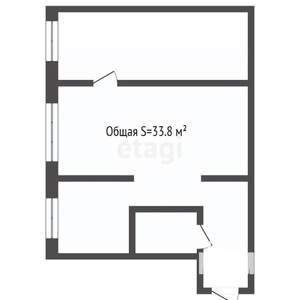 2-к квартира, вторичка, 34м2, 4/5 этаж