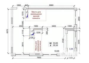 3-к квартира, вторичка, 55м2, 11/15 этаж