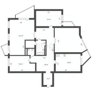 5-к квартира, вторичка, 198м2, 7/10 этаж