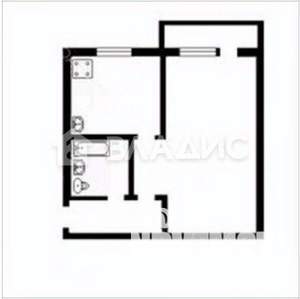 1-к квартира, вторичка, 31м2, 5/5 этаж