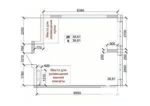 2-к квартира, вторичка, 39м2, 10/15 этаж