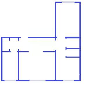 3-к квартира, вторичка, 69м2, 1/8 этаж
