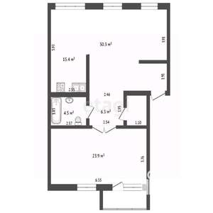 3-к квартира, вторичка, 82м2, 5/8 этаж