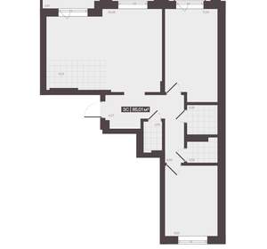 3-к квартира, вторичка, 85м2, 2/16 этаж