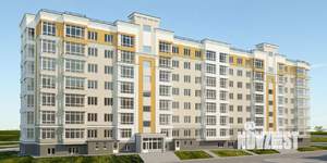 1-к квартира, строящийся дом, 53м2, 3/7 этаж