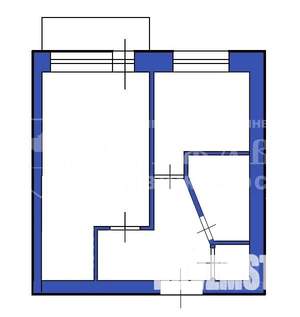 1-к квартира, вторичка, 30м2, 4/5 этаж