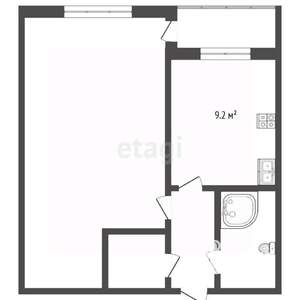 1-к квартира, вторичка, 36м2, 10/10 этаж