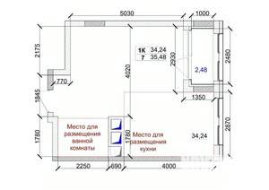 1-к квартира, вторичка, 35м2, 12/15 этаж