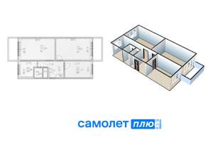 3-к квартира, вторичка, 62м2, 5/5 этаж