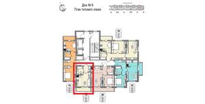 Студия квартира, вторичка, 24м2, 9/16 этаж