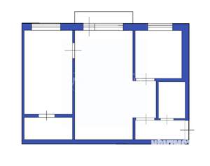 2-к квартира, вторичка, 43м2, 4/5 этаж
