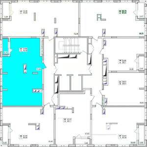 3-к квартира, строящийся дом, 75м2, 3/15 этаж