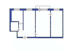 3-к квартира, вторичка, 56м2, 5/5 этаж