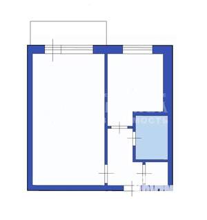 1-к квартира, вторичка, 31м2, 5/5 этаж