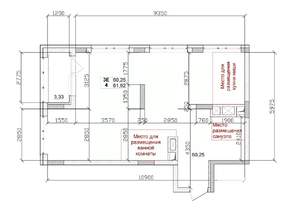 3-к квартира, вторичка, 60м2, 9/15 этаж