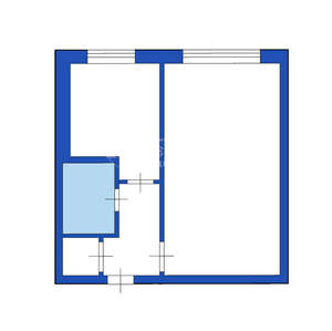 1-к квартира, вторичка, 30м2, 1/5 этаж
