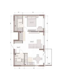2-к квартира, вторичка, 54м2, 6/15 этаж
