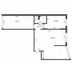 3-к квартира, вторичка, 70м2, 10/12 этаж