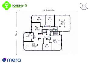 Студия квартира, вторичка, 61м2, 10/15 этаж