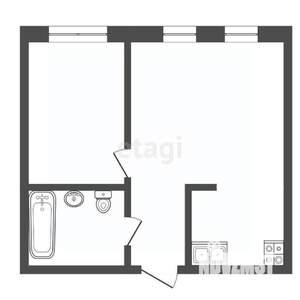 2-к квартира, вторичка, 43м2, 2/4 этаж