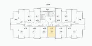 Студия квартира, сданный дом, 29м2, 12/15 этаж