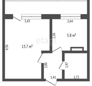 1-к квартира, вторичка, 27м2, 7/10 этаж