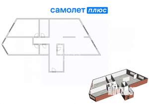 3-к квартира, вторичка, 114м2, 12/12 этаж