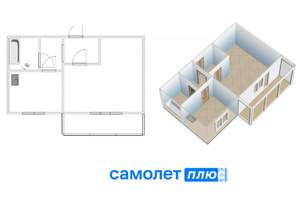 1-к квартира, вторичка, 29м2, 5/9 этаж