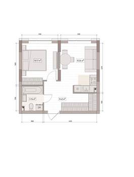 2-к квартира, вторичка, 36м2, 5/15 этаж