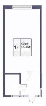 1-к квартира, вторичка, 17м2, 2/5 этаж