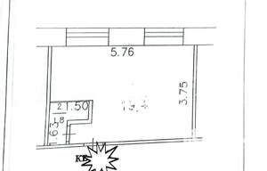 Студия квартира, вторичка, 21м2, 3/5 этаж