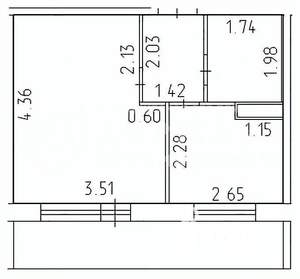 1-к квартира, вторичка, 26м2, 9/10 этаж