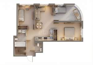 4-к квартира, вторичка, 76м2, 14/15 этаж