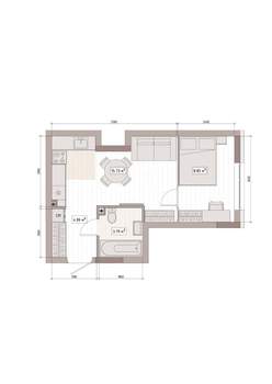 Студия квартира, вторичка, 33м2, 9/15 этаж