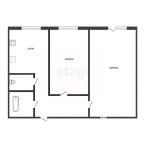 2-к квартира, вторичка, 51м2, 1/9 этаж