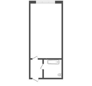 Студия квартира, вторичка, 17м2, 2/9 этаж