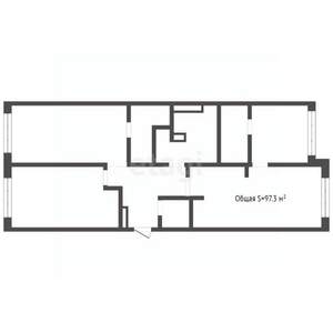 3-к квартира, вторичка, 97м2, 13/13 этаж