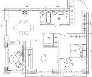 3-к квартира, вторичка, 85м2, 2/15 этаж