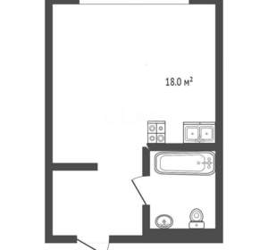 Студия квартира, вторичка, 29м2, 7/16 этаж