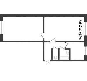 2-к квартира, вторичка, 48м2, 5/5 этаж
