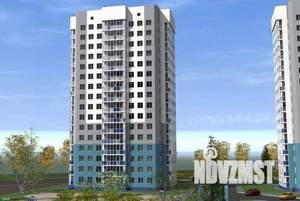 1-к квартира, строящийся дом, 43м2, 14/17 этаж