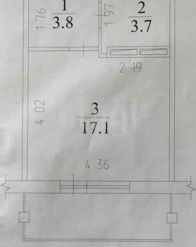 Студия квартира, вторичка, 25м2, 9/9 этаж