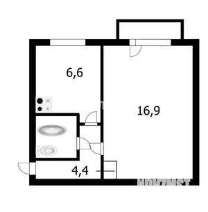 1-к квартира, вторичка, 30м2, 5/5 этаж