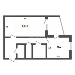 1-к квартира, вторичка, 44м2, 7/8 этаж