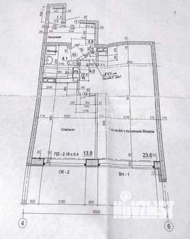2-к квартира, вторичка, 51м2, 1/12 этаж