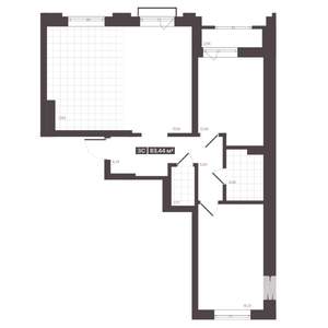 3-к квартира, вторичка, 83м2, 2/6 этаж